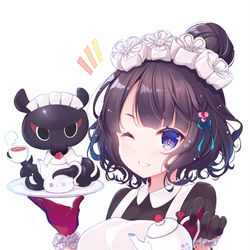 This is a pixiv picture whose title is お給仕の時間です。by北斎父娘.