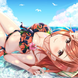 This is a pixiv picture whose title is 夏葉生誕祭2019.
