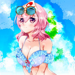 This is a pixiv picture whose title is ユユサマー２０１９.