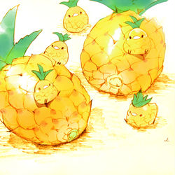 This is a pixiv picture whose title is パイナップルの日.