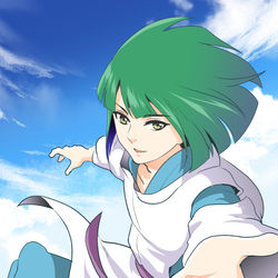 This is a pixiv picture whose title is ハク.