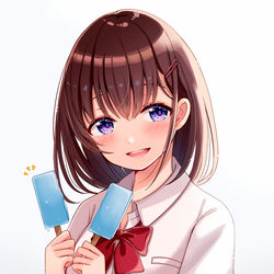 This is a pixiv picture whose title is 一緒にたべよ？.