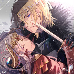 This is a pixiv picture whose title is 愛憎の果てに.