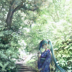 This is a pixiv picture whose title is 待ち合わせの階段.