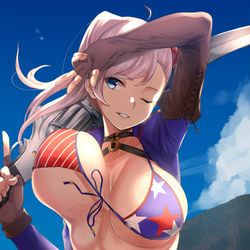 This is a pixiv picture whose title is またまた武蔵.