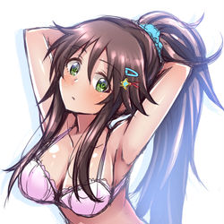 This is a pixiv picture whose title is ポニテッキ.