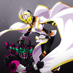 This is a pixiv picture whose title is 仮面ライダーツクヨミ.