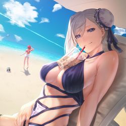 This is a pixiv picture whose title is 水着武蔵第三再臨.