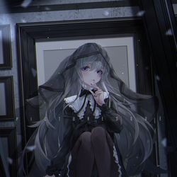 This is a pixiv picture whose title is 🤫.