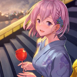 This is a pixiv picture whose title is 「…綺麗ですね」.