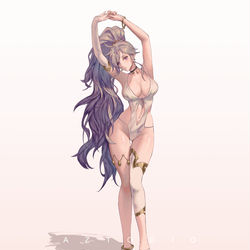 This is a pixiv picture whose title is Summer Ishtar - Fire Emblem.