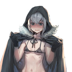 This is a pixiv picture whose title is ビキニマント.