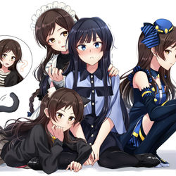 This is a pixiv picture whose title is 静香と志保いろいろ.