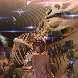 This is a pixiv picture whose title is 私は遍在する.