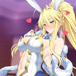 This is a pixiv picture whose title is バニー獅子王.