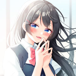 This is a pixiv picture whose title is 清楚なクラスの委員長.