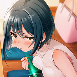 This is a pixiv picture whose title is …帰っちゃうんですか？.