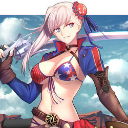 This is a pixiv picture whose title is 水着むさ.