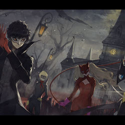 This is a pixiv picture whose title is ペルソナ5コラボ 【仕事絵】.