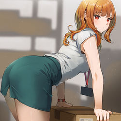 This is a pixiv picture whose title is 手伝ってほしそうにこちらを見ている.