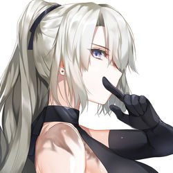This is a pixiv picture whose title is 静かに.
