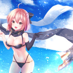 This is a pixiv picture whose title is 水着沖田さん.