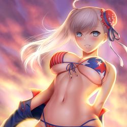 This is a pixiv picture whose title is ダイナマイト水着剣豪武蔵ちゃん！.