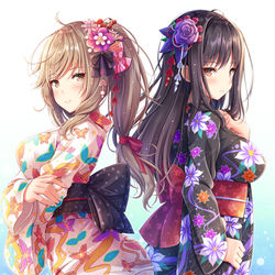 This is a pixiv picture whose title is 夏祭りに行く戦車道家元.