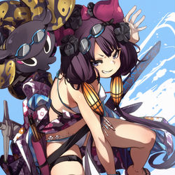 This is a pixiv picture whose title is 北斎ちゃん.