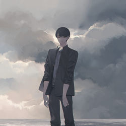 This is a pixiv picture whose title is 波.