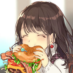 This is a pixiv picture whose title is いただきます❤.