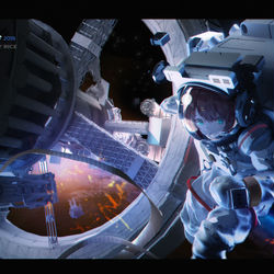 This is a pixiv picture whose title is outer space.