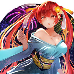 This is a pixiv picture whose title is 浴衣ホノルル.