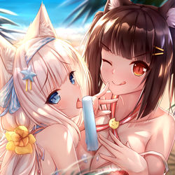 This is a pixiv picture whose title is Nekopara  prpr.ver.