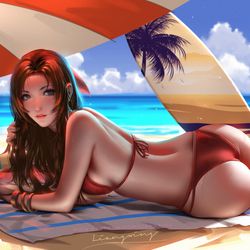 This is a pixiv picture whose title is Aerith.