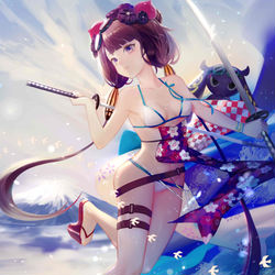 This is a pixiv picture whose title is 北斋.