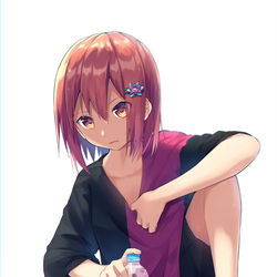 This is a pixiv picture whose title is 暑い.