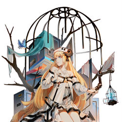 This is a pixiv picture whose title is 夜莺.