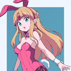 This is a pixiv picture whose title is バニーゼルダ.