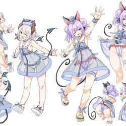 This is a pixiv picture whose title is シアシスターズ水着らくがきまとめ.