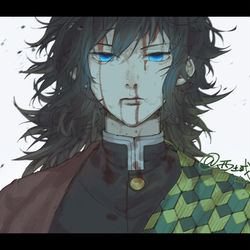 This is a pixiv picture whose title is 鬼滅LOG①.