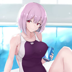 This is a pixiv picture whose title is 競泳アカネ+フルパワーver..