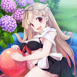 This is a pixiv picture whose title is 夕立さん.