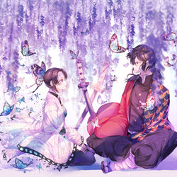 This is a pixiv picture whose title is ぎゆしの.