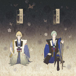 This is a pixiv picture whose title is 8/25　源刀兄弟８.