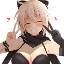 This is a pixiv picture whose title is 沖田さん大勝利!.