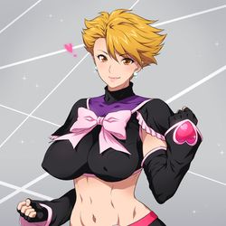 This is a pixiv picture whose title is キュアブラック28歳♡.