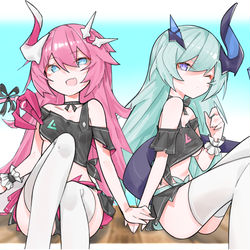 This is a pixiv picture whose title is 【双子】.