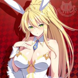 This is a pixiv picture whose title is バニー獅子王.
