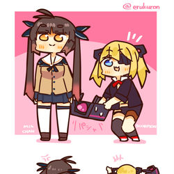 This is a pixiv picture whose title is スコーピオンとM14.
